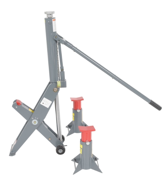 Steel Manual Hydraulic Fork Truck Jack 29 In. x 10 In. x 26 In. 15,000 Lb. Capacity