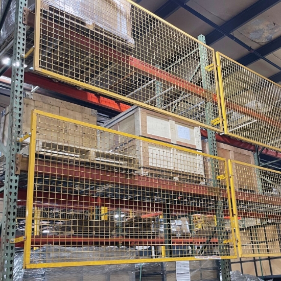 Steel Pallet Rack Back Guard 7-3/8 In. x 110-13/16 In. x 48-1/2 In.