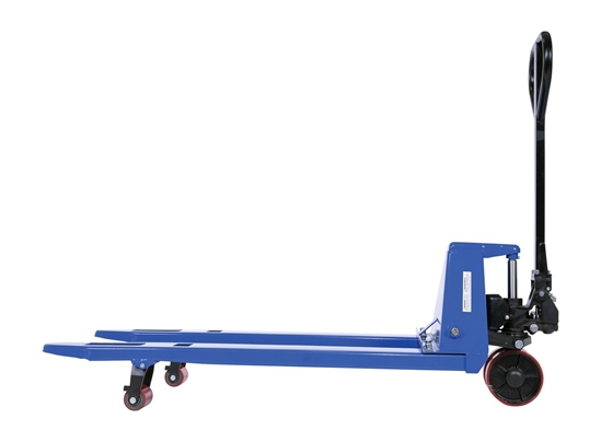 Steel Pallet Truck 48 In. Long 21 In. -27 In. Adjustable Width Forks 4,400 Lb. Capacity