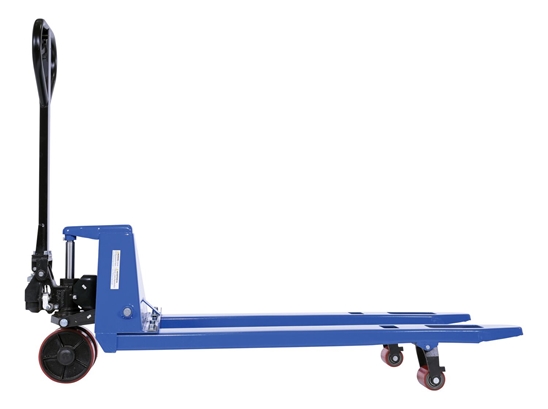 Steel Pallet Truck 48 In. Long 21 In. -27 In. Adjustable Width Forks 4,400 Lb. Capacity