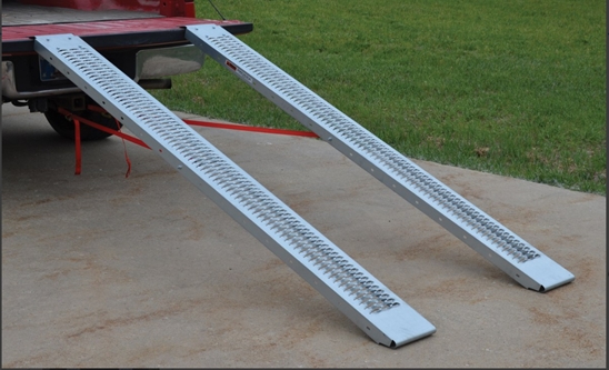 Steel Pick Up/Van Ramps 96 In. x 18 In. x 2 In. Set of 2 1,000 Lb. Capacity