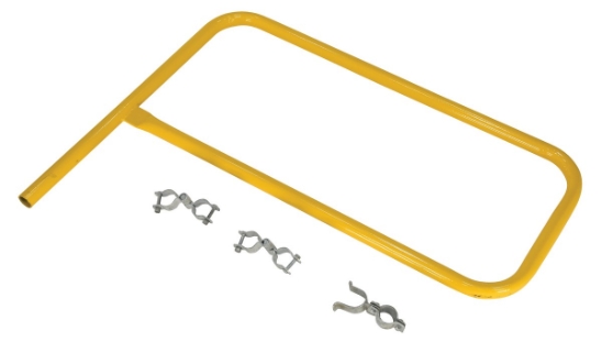 Steel Pipe Safety Railing Gate P-Shaped 36 In. x 36 In. 
