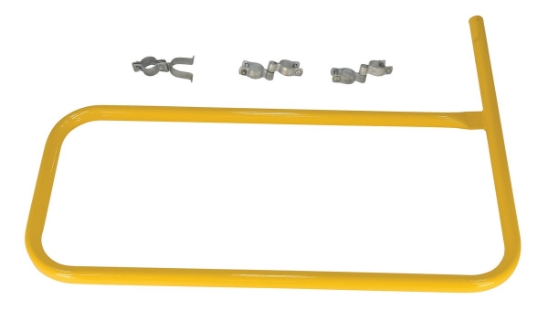 Steel Pipe Safety Railing Gate P-Shaped 36 In. x 36 In. 