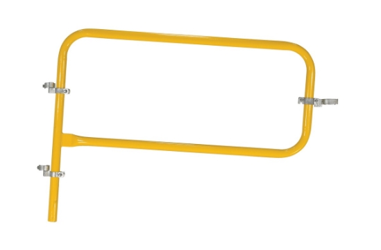 Steel Pipe Safety Railing Gate P-Shaped 36 In. x 36 In. 