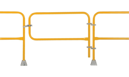 Steel Pipe Safety Railing Gate-P Shaped 48 In. x 36 In.