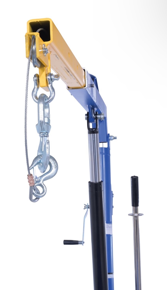 Steel Portable Cantilever Hoist 113-3/8 In. x 35-11/16 In. x 89 In. 2000 Lb. Capacity