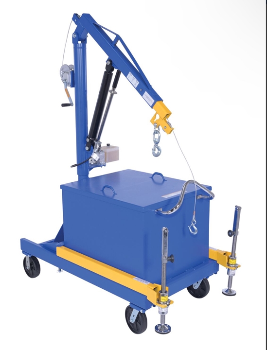 Steel Portable Cantilever Hoist 113-3/8 In. x 35-11/16 In. x 89 In. 2000 Lb. Capacity