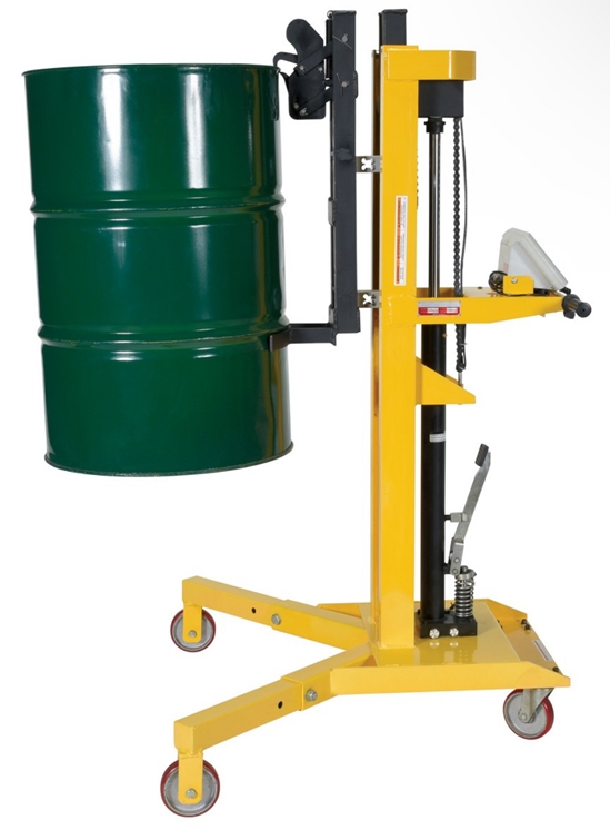 Steel Portable Ergonomic Drum Truck with Scale 38-5/8 In. x 35 In. x 64 In. 900 Lb. Capacity