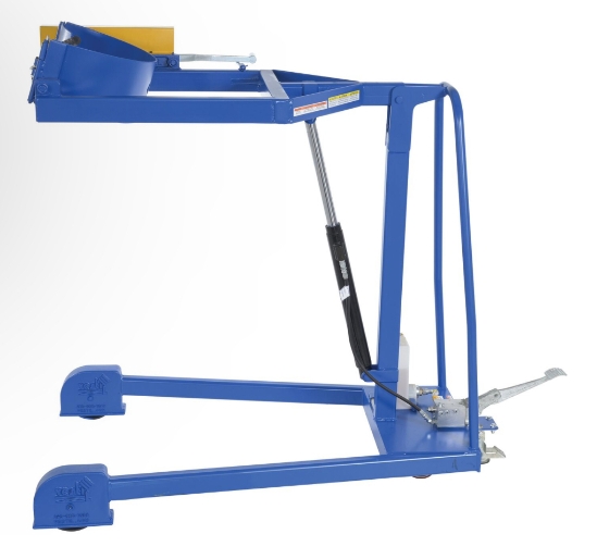 Steel Portable Hydraulic Drum Carrier, Rotator and Boom 71-1/4 In. Lift Height 800 Lb. Capacity