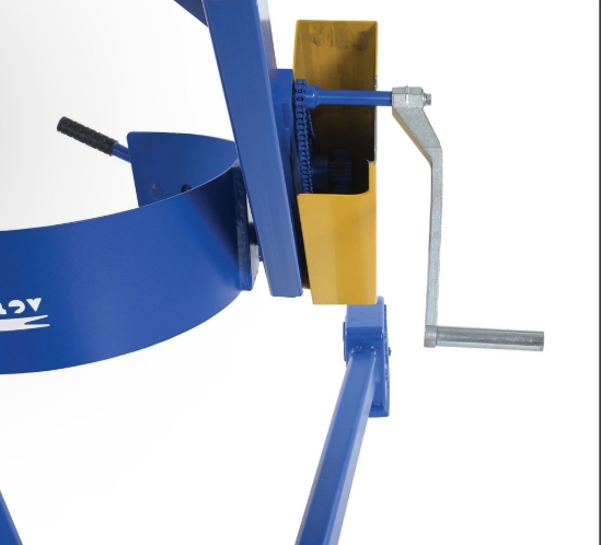 Steel Portable Hydraulic Drum Carrier, Rotator and Boom 71-1/4 In. Lift Height 800 Lb. Capacity