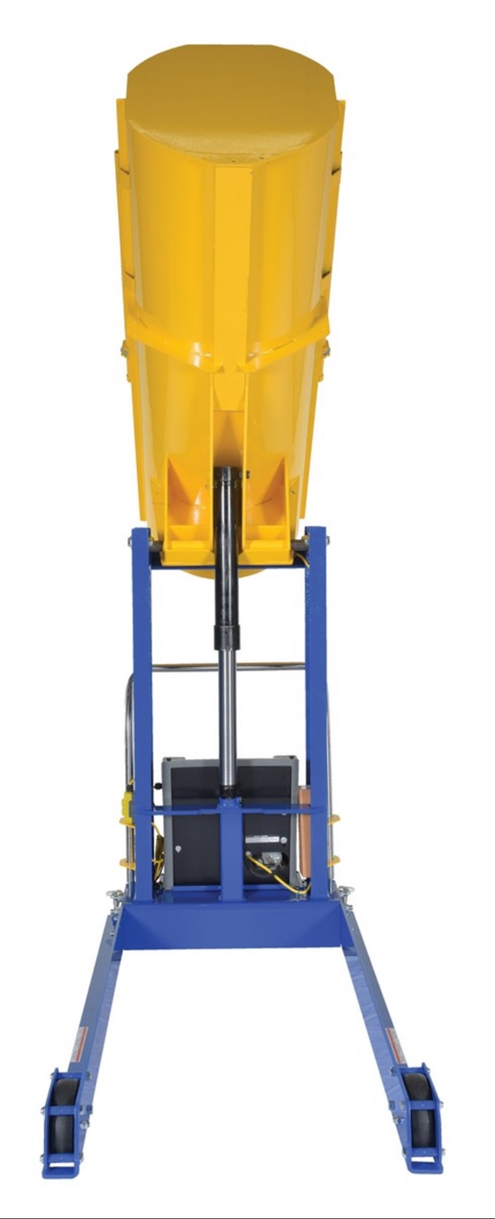 Steel Portable Hydraulic Drum Dumper 48 In. Dump Height 1,500 Lb. Capacity