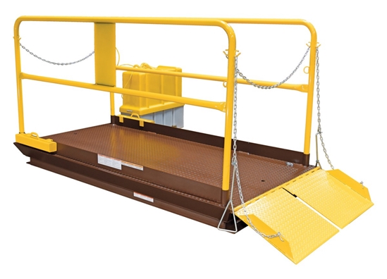 Steel Premium Truck Scissor Dock Lift 6 Ft x 10 Ft 10,000 Lb. Capacity 