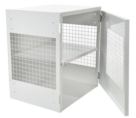 Steel Propane Exchange Cylinder Storage Cabinets with Mesh Door 12 Cylinder Capacity