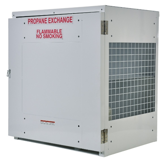 Propane Tank Cylinder Exchange Cabinet With Solid Front Door