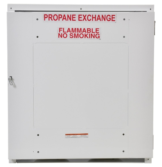 Propane Tank Cylinder Exchange Cabinet With Solid Front Door