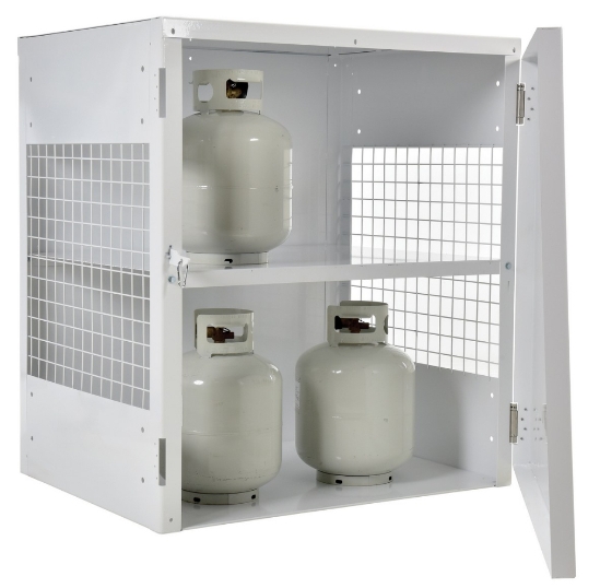 Propane Tank Cylinder Exchange Cabinet With Solid Front Door