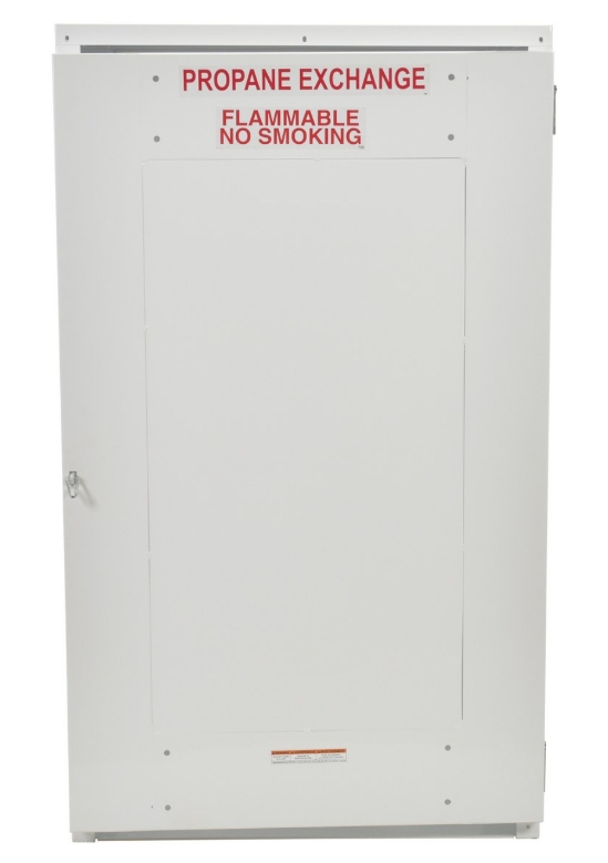 Steel Propane Exchange Cylinder Storage Cabinets with Solid Door 18 Cylinder Capacity