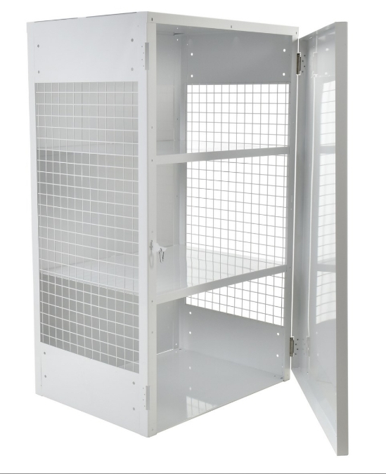 Steel Propane Exchange Cylinder Storage Cabinets with Solid Door 18 Cylinder Capacity