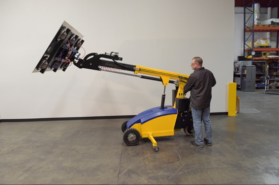 Steel Rough Terrain Vacuum Move Lifter with 6 Suction Cups 1200 Lb. Capacity