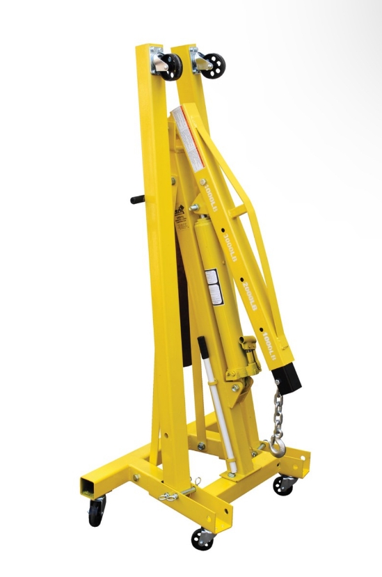 Steel Shop Crane Engine Hoist with Folding Legs 4000 Lb. Capacity - EHN-40-C