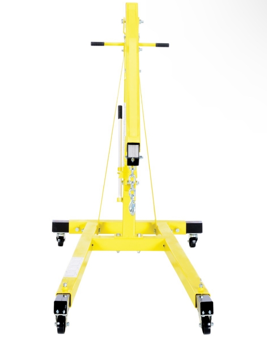 Steel Shop Crane Engine Hoist with Telescopic Legs 4000 Lb. Capacity
