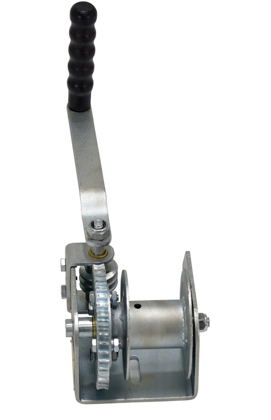 Steel Single Wall Mounted Hand Winch 1500 Lb. Capacity 