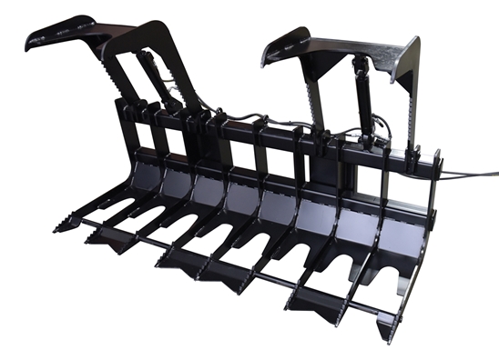  Steel Skid Steer Grab Bucket 84 In. Overall Width