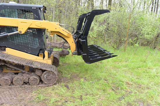  Steel Skid Steer Grab Bucket 84 In. Overall Width