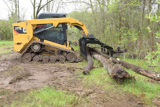  Steel Skid Steer Grab Bucket 84 In. Overall Width