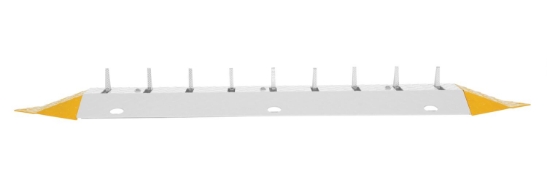 Steel Spiked Traffic Speed Bump End Caps