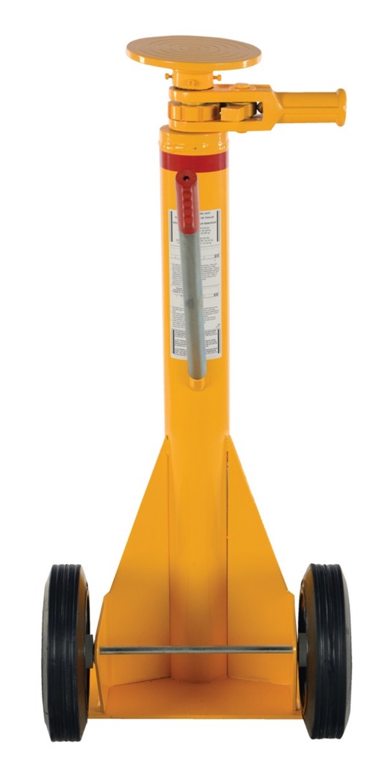 Steel Trailer Stabilizing Spin Top Ratchet Jack 26-5/8 In. x 17-5/8 In. x 39 In. 40,000 Lb. Lifting Capacity 