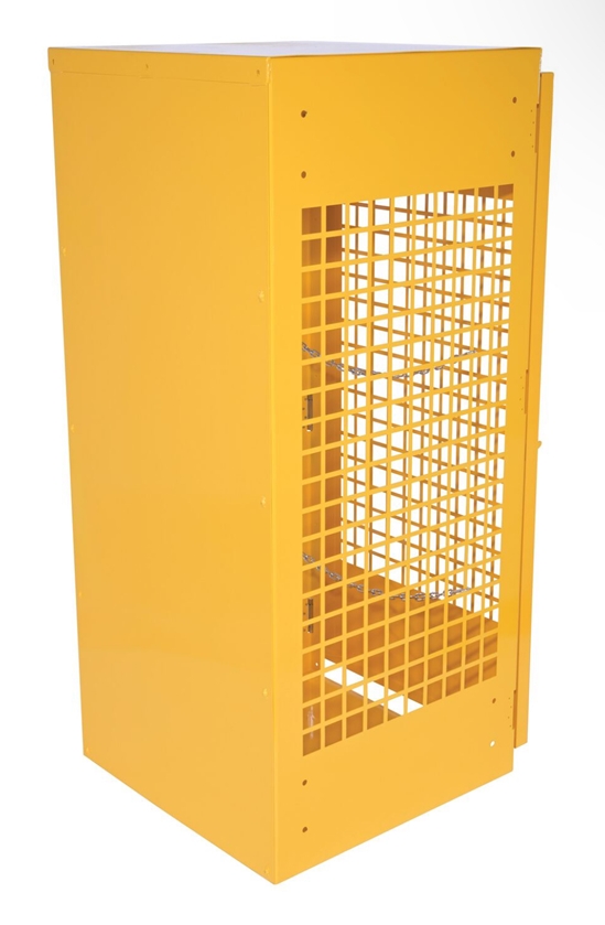 Steel Vertical Cylinder Cabinet 32 In. x 30 In. x 68-1/4 In. 5-10 Cylinder Capacity