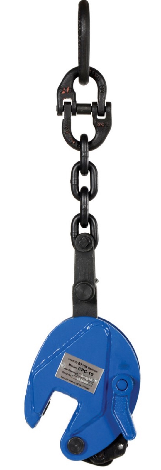 Steel Vertical Plate Clamp with Chain 4 In. x 1-31/32 In. x 16-7/8 In. 1000 Lb. Capacity