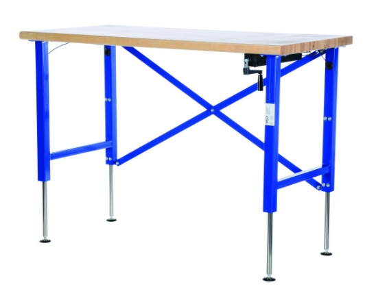 Steel/Wood Manual Adjustable Ergonomic Work Bench 60 In. x 30 In. 750 Lb. Capacity