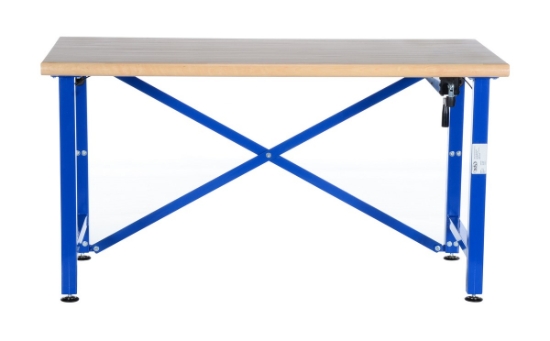 Steel/Wood Manual Adjustable Ergonomic Work Bench 60 In. x 30 In. 750 Lb. Capacity