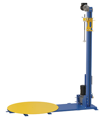 Steel Wrap Machine with Powered Mast 48 In. Turntable Diameter 4,000 Lb 