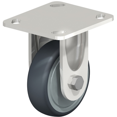 Thermoplastic Rubber Rigid Caster 4 In. Diameter x 1 In. Width 220 Lb. Capacity 