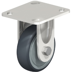 Thermoplastic Rubber Rigid Caster 4 In. Diameter x 1 In. Width 220 Lb. Capacity 