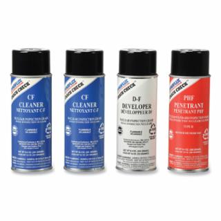 Visible Red-Dye Penetrant Test Kit, Nuclear Inspection Grade, CRACK CHECk Kit,