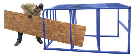 Welded Steel Standard Sheet Rack 50 In. x 84 In. x 44 In. 1,500 Lb. Capacity