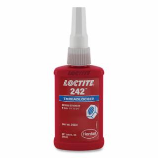 242™ Threadlocker,  Blue Medium Strength, 50 mL, 1/4 in to 3/4 in Thread