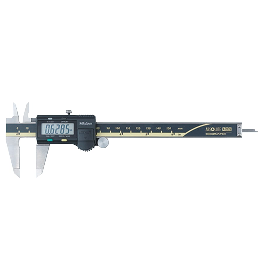Standard Digimatic Calipers w/Thumb Roller, Range 0-6 in, Stainless Steel, LCD ( Series 500 )