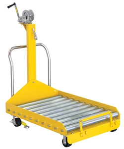 Fork Truck Battery Transfer Platforms with Winch and Caster 4000 Lb. Capacity 