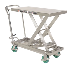 Stainless Steel Scissor 304 Cart 20-1/4 In. x 39-3/8 In. 1000 Lb. Capacity