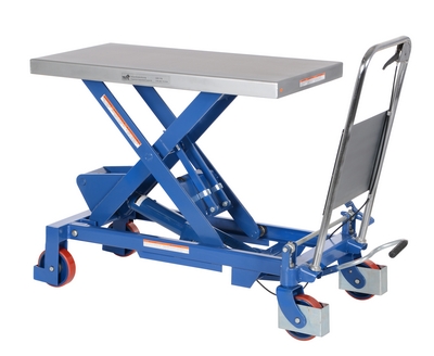 Steel Hydraulic Elevating Cart 39-1/2 In. x 20 In. 1750 Lb. Capacity