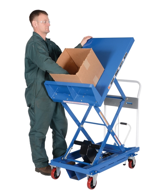 Steel Lift and Tilt Cart with Sequence Select 24 In. x 36 In. 600 Lb. Capacity