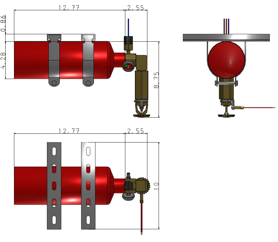 CFP 128LP Fire Suppression Unit With Pressure Switch
