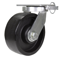 Glass Filled Nylon Swivel With 4-Position Lock Caster 8 In. Diameter x 3 In. Width 3500 Lb. Capacity