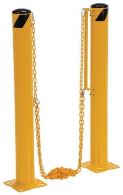 Steel Dock Chain Barrier Bollard 5.5 In. Diameter