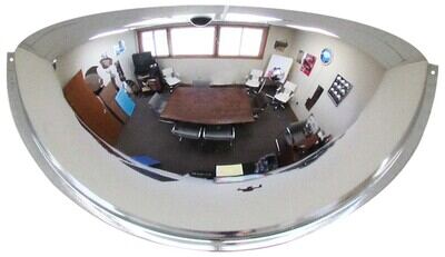 Acrylic Industrial Dome Mirror 180 Degrees Distance Covered 36 Ft. 